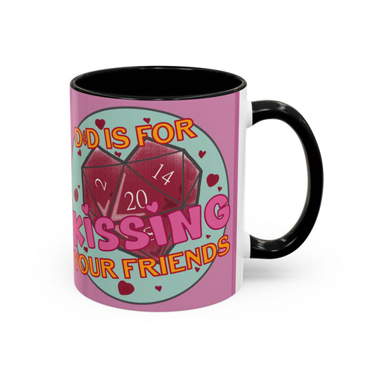 "Kissing Your Friends" Accent Coffee Mug (11oz)