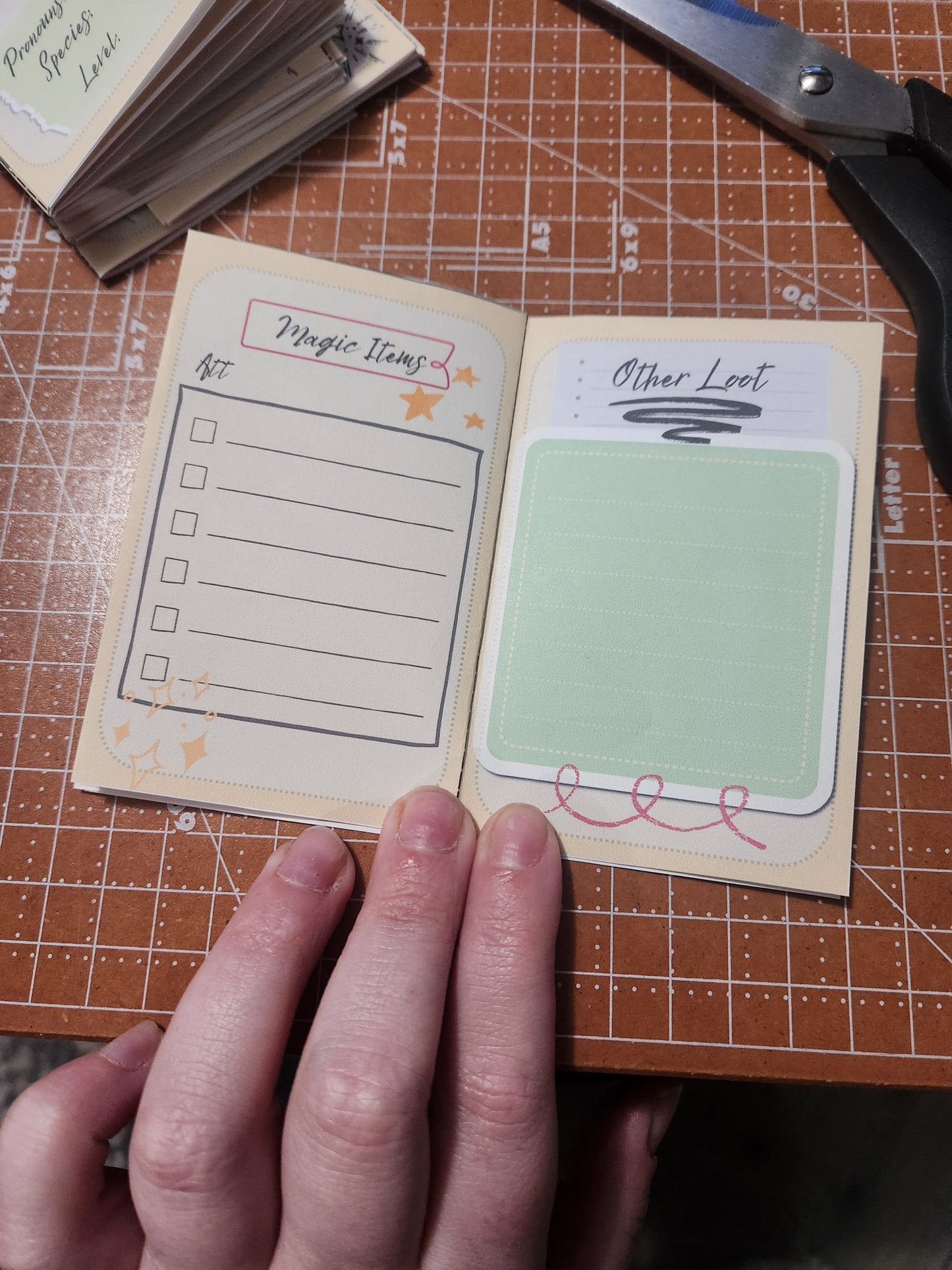 Tiny Character Sheet