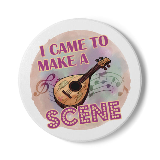 "Came To Make a Scene" Ceramic Coaster