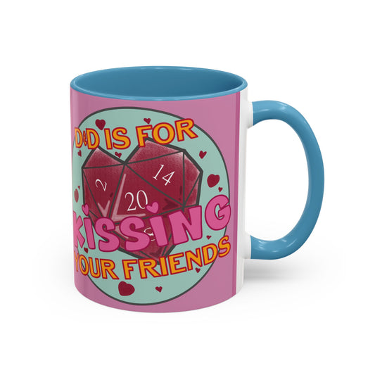 "Kissing Your Friends" Accent Coffee Mug (11oz)