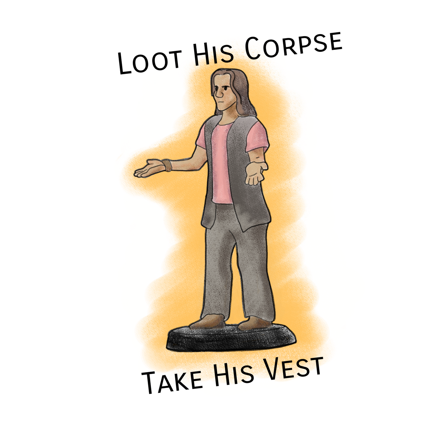 "Loot His Corpse" Holo Sticker